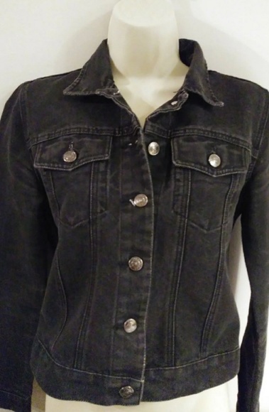 ralph lauren black jean jacket